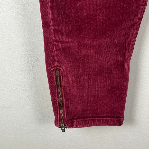 Banana Republic Burgundy Corduroy Jeans Size 29 - Picture 6 of 11